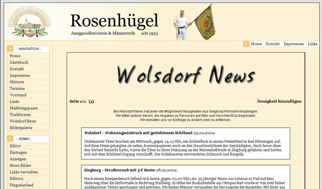 Bild zur Meldung Neu: Wolsdorf News